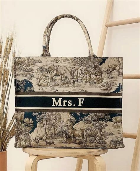 christian dior canvas tote dupe
